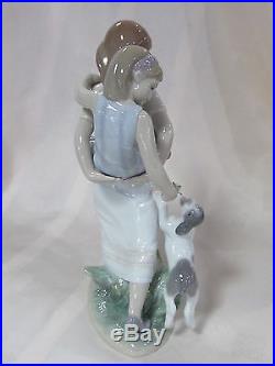 Lladro Oh Happy Days Brand New In Box #8353 Family Sisters And Dog Save$$ F/sh