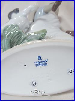 Lladro Oh Happy Days Brand New In Box #8353 Family Sisters And Dog Save$$ F/sh