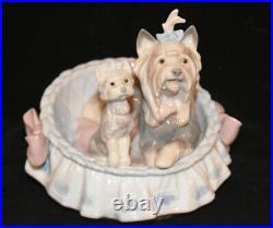 Lladro Our Cozy Home Yorkshire Terrier Dog Figurines 06469 no box