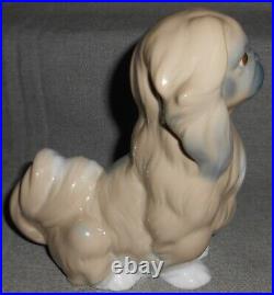 Lladro PEKINGESE DOG SITTING Porcelain Figurine HAND MADE in SPAIN