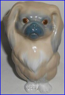 Lladro PEKINGESE DOG SITTING Porcelain Figurine HAND MADE in SPAIN