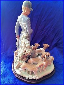Lladro Pack of Hunting Dogs #5342 NMIB Pristine $2100 OBO Free Insured Shipping