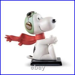 Lladro Peanuts Collection Snoopy Flying Ace Figurine 1009529