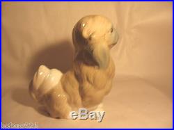 Lladro Pekingese Porcelain Dog Figurine Vintage G-27 F Hand Made In Spain 5.75