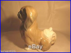 Lladro Pekingese Porcelain Dog Figurine Vintage G-27 F Hand Made In Spain 5.75