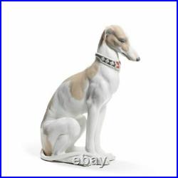 Lladro Pensive Greyhound Dog Figurine 01008608