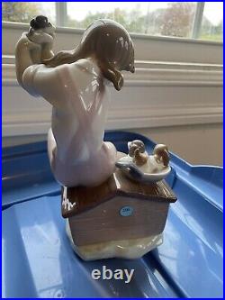 Lladro Pick of the Litter 7621 Figurine Girl with Dog & Puppies BRAND NEW