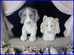 Lladro Please Come Home #6502 Brand Nib Dogs Window Cute Holiday Save$$ F/sh