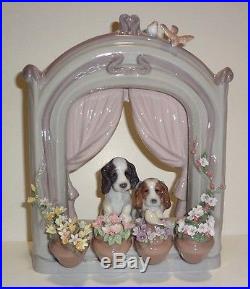 Lladro Please Come Home #6502 Sweet Dogs Mint Condition