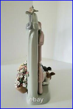 Lladro Please Come Home Dogs At Window Fine Porcelain Figurine Rare