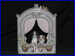 Lladro Please Come Home Dogs Figurine Mint in Box Retail$1295