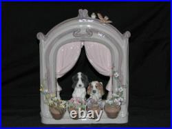 Lladro Please Come Home Dogs Figurine with box Retail$1295