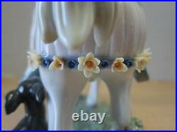 Lladro Pony Ride 6430 Kids with Puppy Dog Horse Mint in Box Rare