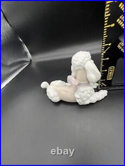 Lladro Poodle 6337 RETIRED! So Pretty and Excellent Condition 6 Long 1996