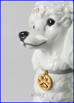 Lladro Poodle With Mochis Dog Figurine #9472 Brand Nib Adorable Save$$ F/sh