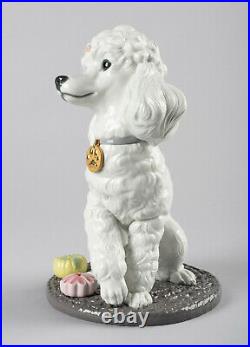 Lladro Poodle With Mochis Dog Figurine #9472 Brand Nib Adorable Save$$ F/sh