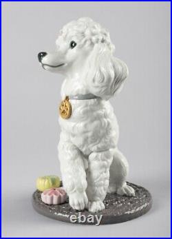 Lladro Poodle with Mochis Dog Figurine 01009472