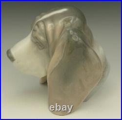 Lladro Porcelain 1149 Dog's Head Basset Hound Beagle Bust Sculpture 6 Retired