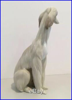 Lladro Porcelain Afghan Hound Dog #1069 Retired EUC No Box