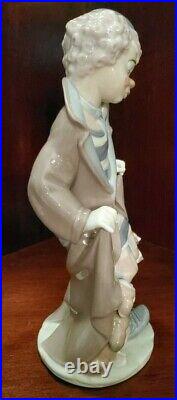 Lladro Porcelain Clown Figurine # 5901 Surprise- Clown & Dogs