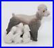 Lladro Porcelain Figurine 1257 Poodle with 5 Nursing Puppies