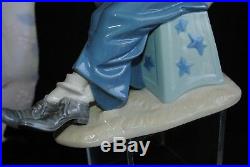 Lladro Porcelain Figurine Clown With Saxophon Dog 5059g Payasito Saxofon Spain