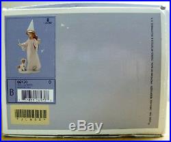 Lladro Porcelain Figurine Under My Spell #6170 WithBox Wizard Girl Puppy Dog