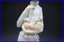 Lladro Porcelain Figurine Walk with the Dog #4893 Lady with Dog & Parasol