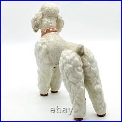 Lladro Porcelain Figurine Wooly Poodle Standing w Collar #1259 VTG Retired 1985