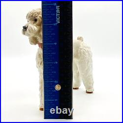 Lladro Porcelain Figurine Wooly Poodle Standing w Collar #1259 VTG Retired 1985