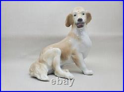 Lladro Porcelain Golden Retriever Retired