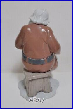 Lladro Porcelain Santa & Dog #6890 SANTA'S LITTLE SECRET with Box Retired