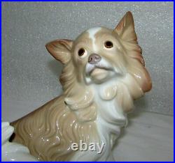 Lladro Porcelain Spain Large Papillon Dog 4857 Retired