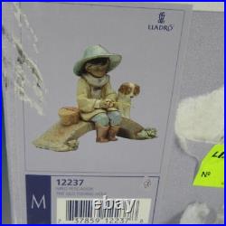 Lladro Porcelain The Old Fishing Hole 12237 Boy Dog Figurine Original Box