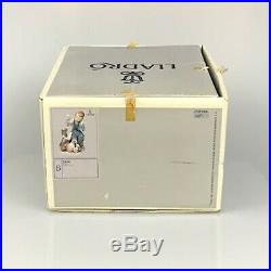Lladro Puppet Show Boy Dog Cat Mint with Box Fine Porcelain Figurine Retired 1990
