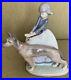 Lladro Retired 01012303 Not So Fast Girl Walking German Shepherd Dog GLOSS