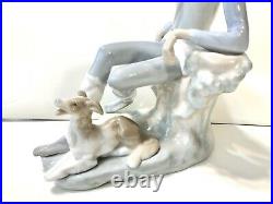 Lladro Retired 4659 Country Boy Shepard Dog Man Porcelain Sculpture Made Spain