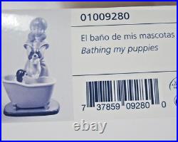 Lladro Retired Bathing My Puppies Girl Figurine 01009280