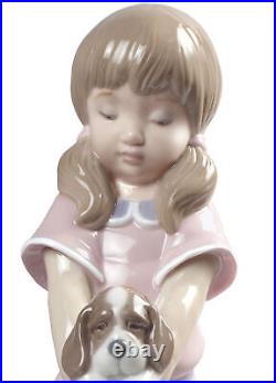 Lladro Retired Bathing My Puppies Girl Figurine 01009280