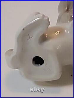 Lladro Rosal Espana Dog and Snail Figurine Retired in 1965 Cocker Spaniel Puppy