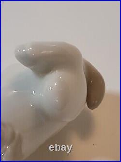 Lladro Rosal Espana Dog and Snail Figurine Retired in 1965 Cocker Spaniel Puppy