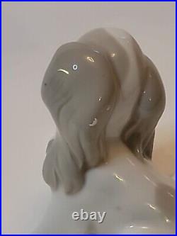 Lladro Rosal Espana Dog and Snail Figurine Retired in 1965 Cocker Spaniel Puppy