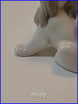 Lladro Rosal Espana Dog and Snail Figurine Retired in 1965 Cocker Spaniel Puppy