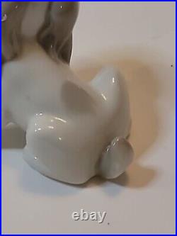 Lladro Rosal Espana Dog and Snail Figurine Retired in 1965 Cocker Spaniel Puppy