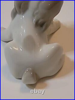 Lladro Rosal Espana Dog and Snail Figurine Retired in 1965 Cocker Spaniel Puppy