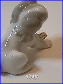 Lladro Rosal Espana Dog and Snail Figurine Retired in 1965 Cocker Spaniel Puppy