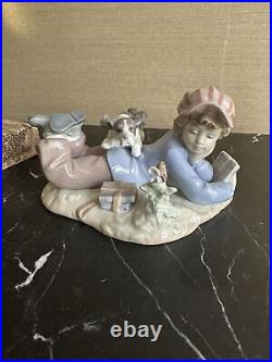 Lladro STUDY BUDDIES Figurine #5451, Boy with Dog, No Box