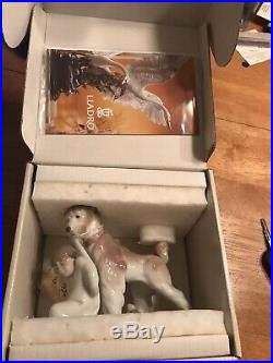 Lladro Safe and Sound 6556 Puppy Dog and Child MINT CONDITION
