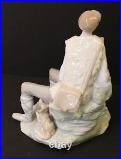 Lladro, Shepard Boy with ewe, lamb and dog, Figurine, #4571, Spain