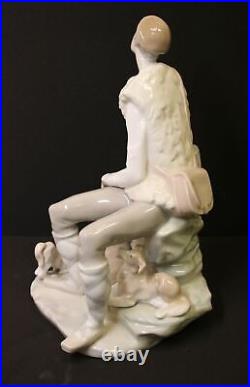 Lladro, Shepard Boy with ewe, lamb and dog, Figurine, #4571, Spain